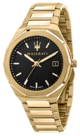 RELOJ MASERATI STILE 42MM 3H BLACK DIAL BR YG R8853142004