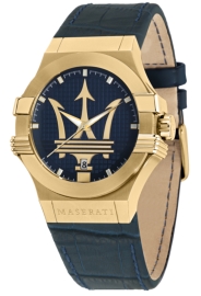 RELOJ MASERATI POTENZA 42MM 3H BLUE DIAL BLUE STRAP R8851108035