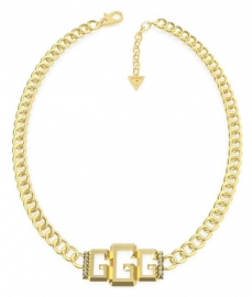 RELOJ GUESS 16-18" CHAIN SMALL 3G LOGO YG UBN70010