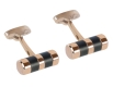 MASERATI J CUFFLINKS RG+IP BLACK JM416AIL01