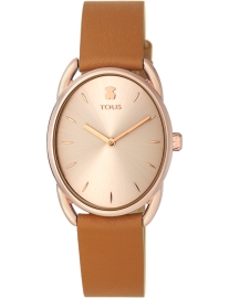 RELOJ TOUS DAI IPRG ESF ROSÉ,CORREA PVC/PIEL MARRON 100350445