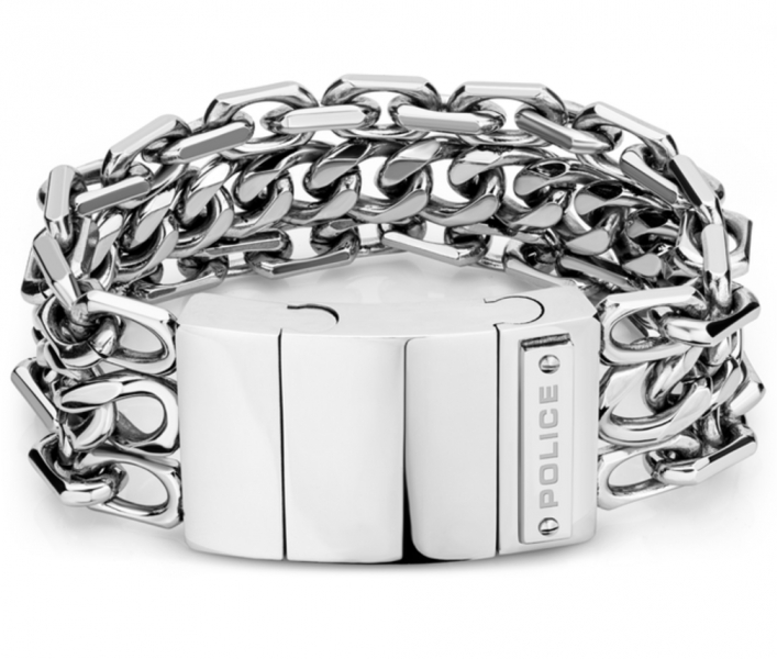 POLICE JEWELS CHAINMAIL BRACELET SS SHINY 200MM PEJGB2112602