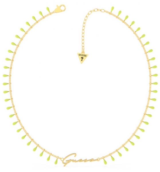 GUESS 16-18" YELLOW ENAMEL LOGO YG UBN70089