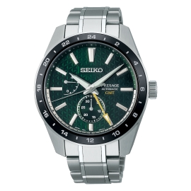 RELOJ SEIKO PRESAGE SHARP EDGED SERIES GMT VERDE SPB219J1