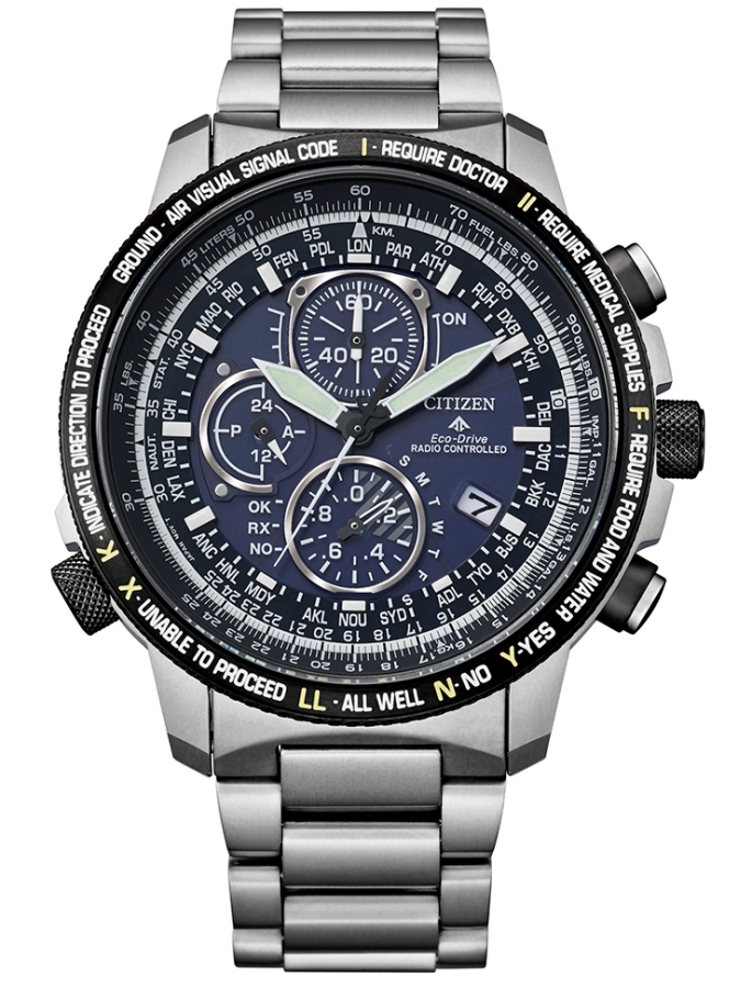 Citizen RADIOCONTROL AT8199-84L - Vista frontal