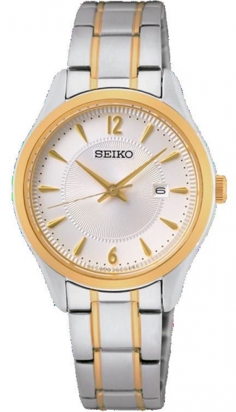 SEIKO NEO CLASSIC CUARZO 3 AGUJAS BICOLOR SUR474P1