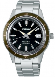 RELOJ SEIKO PRESAGE STYLE 60' AUTOMáTICO VERDE OLIVO SRPG07J1