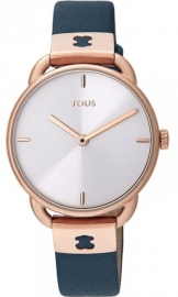 RELOJ TOUS LET LEATHER IPRG ESF PLATA CORREA NAVY 000351540