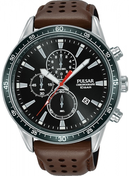 PULSAR HOMBRE CRONóGRAFO CORREA DE PIEL PM3211X1