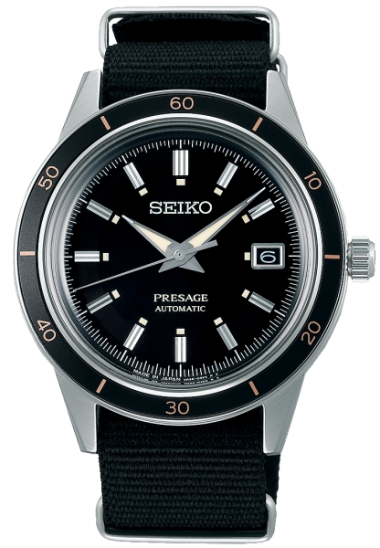 SEIKO PRESAGE STYLE 60' AUTOMáTICO NEGRO SRPG09J1