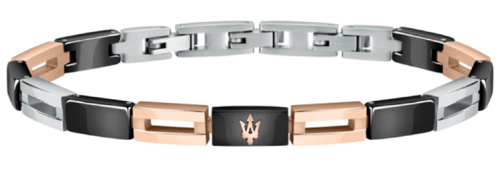 MASERATI GIOIELLI MASERATI BR. BLACK CERAMIC + RG PVD 22CM JM421ATZ09