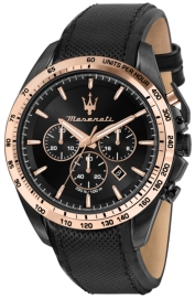 RELOJ MASERATI TRAGUARDO 45MM CHR BLACK DIAL ST BLACK R8871612036