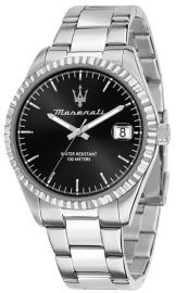 RELOJ MASERATI COMPETIZIONE 43MM 3H BLACK DIAL BR SS R8853100028