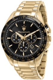 RELOJ MASERATI TRAGUARDO 45MM CHR BLACK DIAL BR YG R8873612041