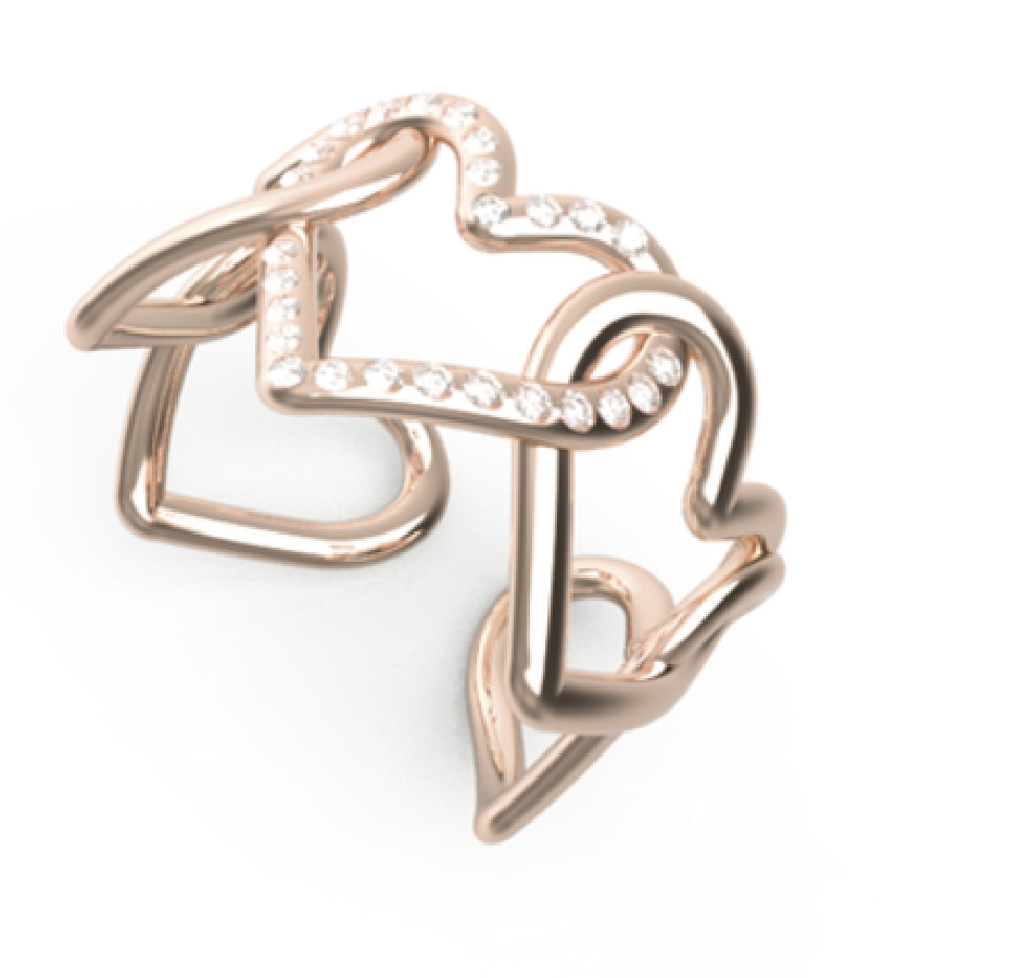 Guess HEART TO HEART JUBR01087JWRG56 - Vista frontal