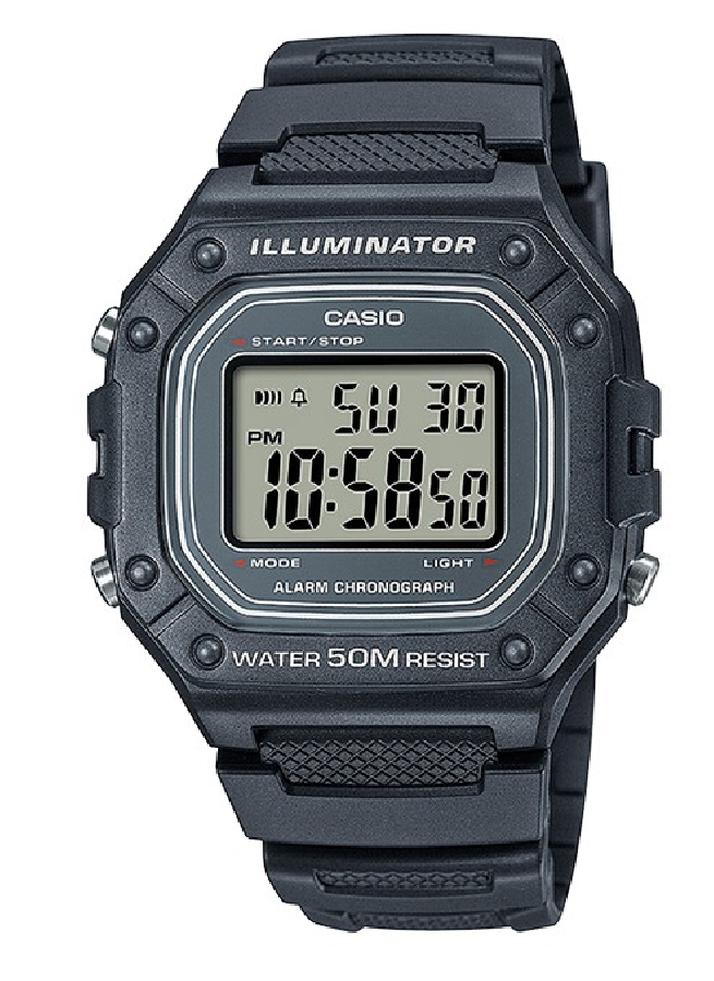 Casio W-218H-8AVEF - Vista frontal