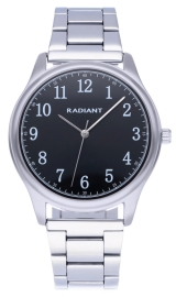 RELOJ RADIANT REX 40MM BLACK DIAL IPSILVER BRAZ RA574207