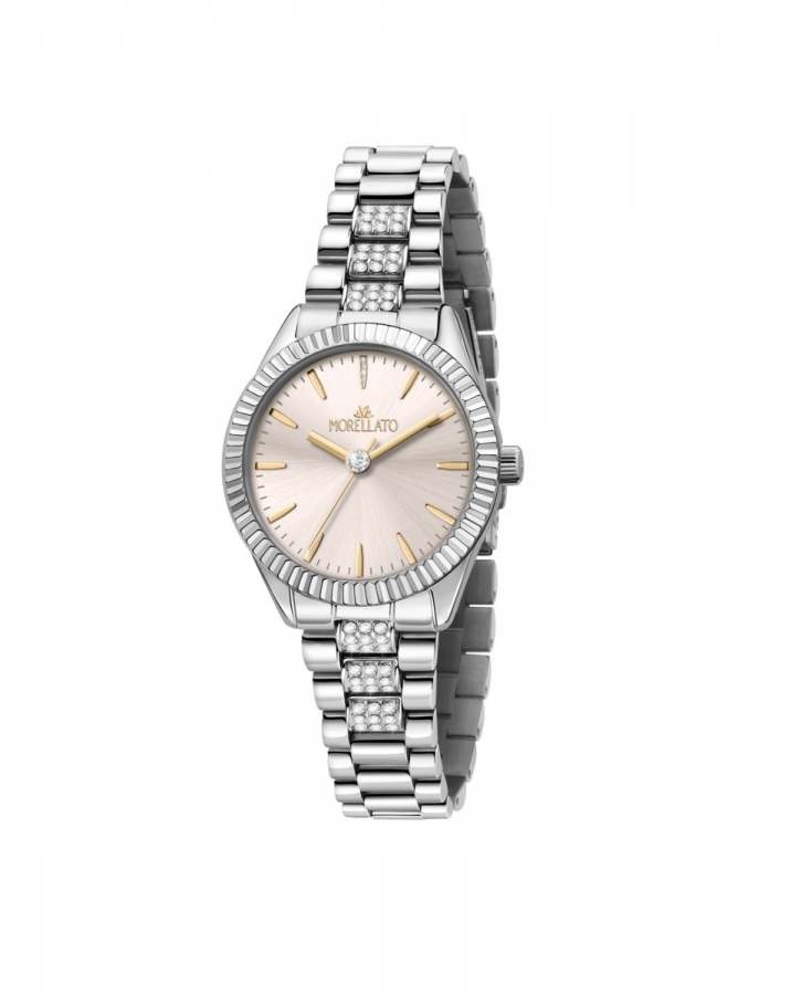 Morellato MAGIA 32MM 3H IVORY DIAL BR SS+STONE R0153165531 - Vista frontal