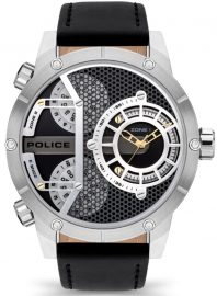 RELOJ POLICE VIBE 2H,3H BLACK DIAL / BLACK LEATHER PEWJA2118101