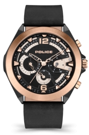 RELOJ POLICE ZENITH MULTI BLACK RG DIAL / BLACK LEATH PEWJF2108740