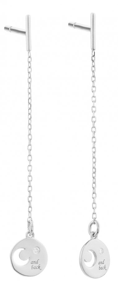 Secrecy Jewels MOON PENDIENTES E8244CDAWA900 - Vista frontal