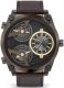 POLICE WING 3H GUN-BROWN DIAL / BROWN LEATHER PEWJA2117941