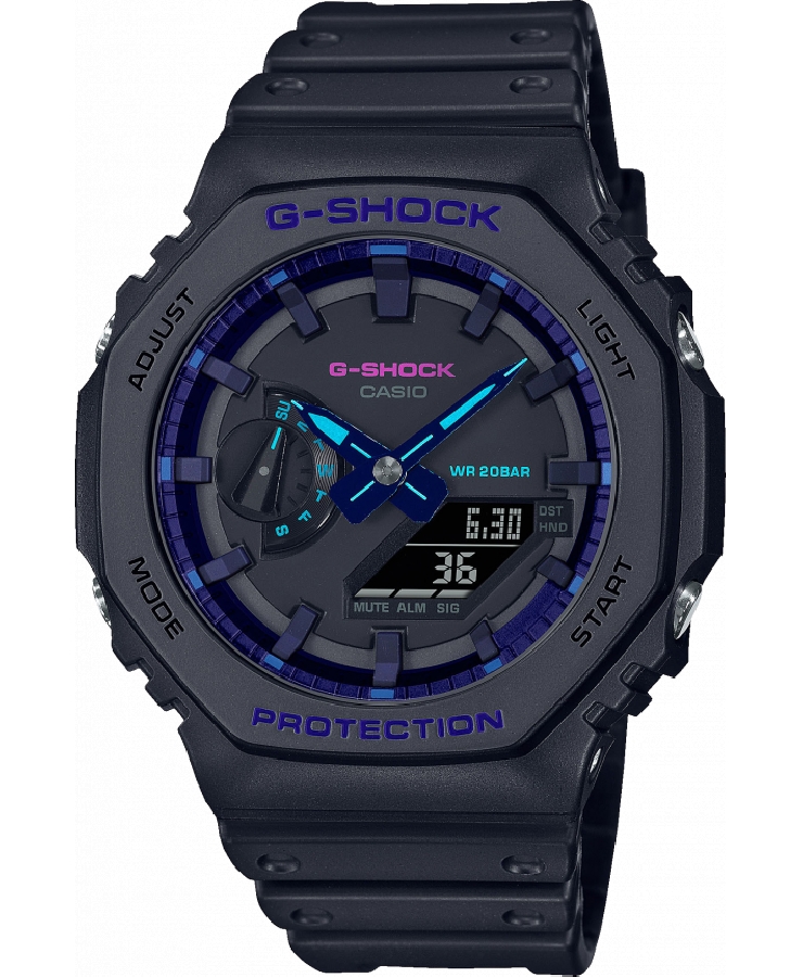 Casio G-SHOCK GA-2100VB-1AER - Vista frontal