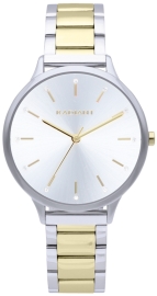 RELOJ ADDICT 38MM SILVER DIAL BITONE BRACELET