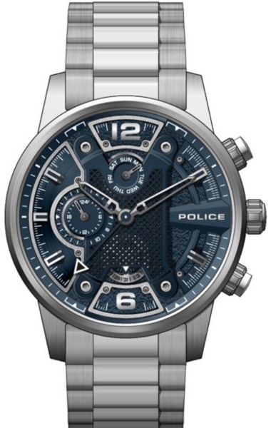 LANSHU MULTI BLUE&SS DIAL SS BRACELET