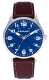 HENNIKER 42MM BLUE DIAL BROWN STRAP