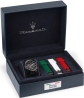 MASERATI SUCCESSO 44MM CHR BLK DIAL GRE+WHT+RED S R8871648005