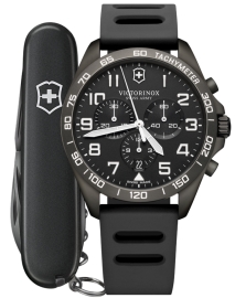 RELOJ FIELDFORCE SPORT BLACK DIAL,RUBBER+KNIFE