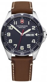 RELOJ FIELDFORCE BLUE DIAL, BROWN LEATHER