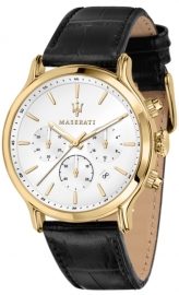 RELOJ MASERATI EPOCA EXT 42MM CHR W/SILVER DIAL BLK ST R8871618012