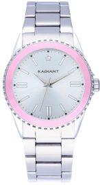 RELOJ RADIANT FROST 38MM PINK BEZEL SS DIAL & BRAZ RA592202