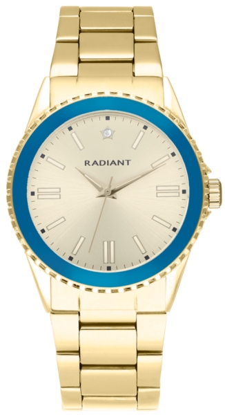 RADIANT FROST 38MM BLUE BEZEL IPG DIAL & BRAZ RA592205