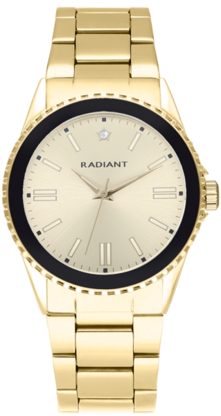 RADIANT FROST 38MM BLACK BEZEL IPG DIAL & BRAZ RA592204