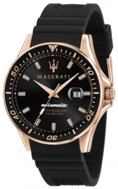 RELOJ MASERATI SFIDA 44MM AUTO BLK DIAL BLK SILICON ST R8821140001