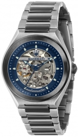 RELOJ MASERATI TRICONIC 40MM AUTO BLUE DIAL BR GUN R8823139003