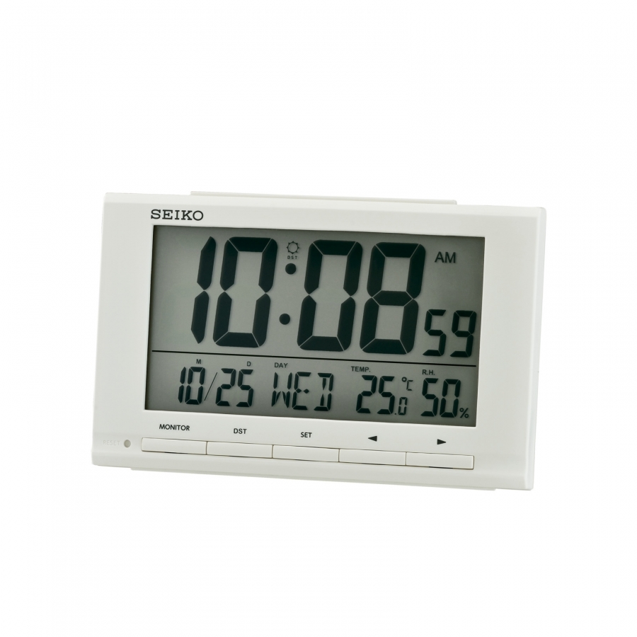 Seiko DESPERTADOR DIGITAL, ALARMA ZUMBADOR QHL090W - Vista frontal