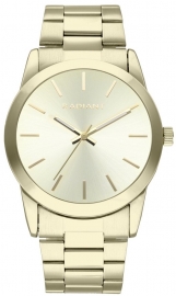 RELOJ BASICS 42MM GOLD DIAL IPG BRACELET