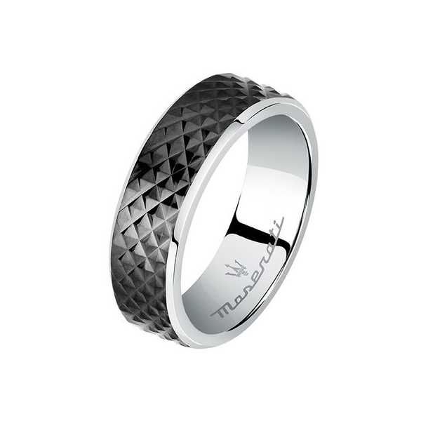 MASERATI J RING IP BLACK SIZE 021